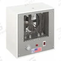DAYTON Portable Electric Heater: 750W/1500W, Mechanical Controls/Overheat Protection, Gray/White (MPN 402M62). Key specifications — Wattage Output: 750W/1500W; Number of Heat Settings: 2; Housing Color: White; Overall Dimensions - H x W x D: 11-1/2 in x 10-1/4 in x 6 in; Heating Capacity: 2560/5118 BtuH; Safety Tip-Over Switch Included: No; Brand: DAYTON.