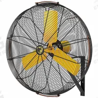 BIG ASS FANS Mounted Fan: 36 1/2 in Blade Dia, 120V AC, 2/3 hp Motor HP, Wall Mount, Non-Oscillating (MPN F-AE1-3601L13S34). Key specifications — Brand: BIG ASS FANS; Voltage: 120V AC; Number of Speeds: Variable; Fan Mounting Location: Wall; Oscillation: Non-Oscillating; Mounting Type: Bracket.