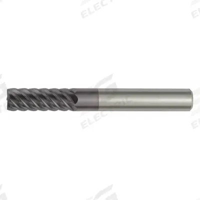 WIDIA HANITA Corner Radius End Mill: Carbide, AlTiN Coated, 4 Flute, 3 mm Mill Dia - Carbide Corner-Radius End Mills for Hardened Materials