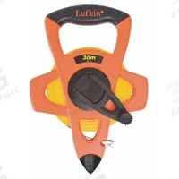 CRESCENT LUFKIN Long Tape Measure: Manual, FE150D, SAE/Engineers Scale, 150 ft, 1/100 ft, Fiberglass. Key specifications — attr939846: FE150D; attr939849: Fiberglass; attr939859: Nonmagnetic Single Hook; attr939850: Single-Sided; attr939855: 1/100 ft; attr944023: Hook End; attr940484: CRESCENT LUFKIN; attr985224: Plastic with Grip.