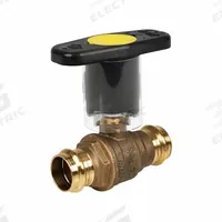 JOMAR VALVE Manual Two-Way Ball Valve: 1 1/2 in, Brass, Straight, Press x Press, Full Port Ball Port (MPN 100-207SSG-IH). Key specifications — Brand: JOMAR VALVE; Handle: Locking Lever.