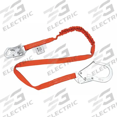 MILLER BY PIP Shock-Absorbing Lanyard: Shock Pack, Steel Snap Hook, Steel Snap Hook - General Fall Protection Shock-Absorbing Lanyards