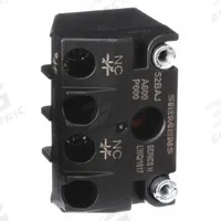 SIEMENS Contact Block: 30 mm Panel Mounting Size, 1NC, Momentary, Universal Series, Screw Terminals (MPN 52BAJ). Key specifications — Switch Action: Momentary; Terminal Connection Type: Screw Terminals; Brand: SIEMENS; Compatible with Series: Universal.