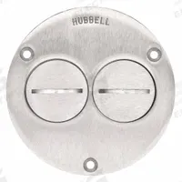 HUBBELL WIRING DEVICE-KELLEMS Floor Box Cover: Round, Silver, Aluminum, Brushed (MPN SA3725). Key specifications — attr211014: HUBBELL WIRING DEVICE-KELLEMS; attr1046648: Silver; attr1046653: Round; attr1046654: Brushed; attr1046660: Aluminum.