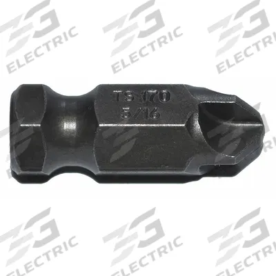 ZEPHYR Power Bit: Power Bit, Imperial, Torq-Set Head, 9/16 in Bit Industry Size - Torq-Set Bits