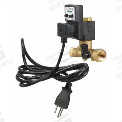 SPEEDAIRE Timed Electric Auto Drain Valve: 1/2 in NPT Pipe, 1/8 in Drain, 1.2 gpm
