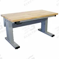 PRO-LINE Ergonomic Work Bench: Adj Ht, Maple, 72 in x 30 in, 1,000 lb Overall Load Capacity, Gray (MPN MVSII7230M-A31). Key specifications — Brand: PRO-LINE.