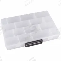 FLAMBEAU Compartment Box: 9 5/8 in x 13 1/2 in x 2 in, Clear, Not Electrostatic Discharge Conductive (MPN 999-2). Key specifications — ESD Conductive: Not Electrostatic Discharge Conductive; Color: Clear; Compartment WxD: (4) 13-1/8 in x 2-1/8 in; Brand: FLAMBEAU; Material: Plastic.