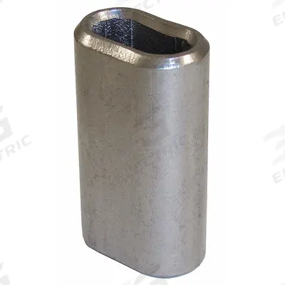 LOOS Wire Rope Oval Sleeve: Oval Sleeve, 3/16 in Compatible Rope Dia, Stainless Steel - Oval Sleeves