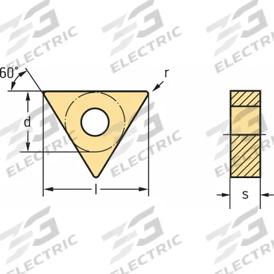 WALTER Triangle Turning Insert: TNMG432-MK5 WKK10S - Triangle (T) Indexable Turning Inserts