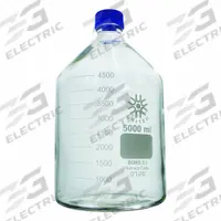 UNITED SCIENTIFIC SUPPLIES INC Media/Storage Bottle: 5 L, Screw-On, GL-45, 330 mm, Colorless (MPN BM5000). Key specifications — Closure Type: Screw-On; Mouth Size: Narrow; Screw Closure Size: GL-45; Brand: UNITED SCIENTIFIC SUPPLIES INC; Body Color: Colorless.