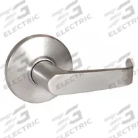 BEST Door Lockset: Storeroom Lever Locksets, Chrome, ADA Compliant, LFIC (MPN 9KDT1DT15D626). Key specifications — Ligature Resistance: Not Ligature-Resistant; Brand: BEST; Lockset Function ANSI Code: F86; Visual Indicator Message: No Message; Lockset Style: 9K Contour Angle Return Lever; ADA Compliant: Yes; Finish: Satin Chromium-Plated : Zinc.
