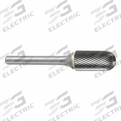 SGS PRO Carbide Bur: Ball-Nosed Cylinder, SC-5, Single Cut, 1/2" x 1" Head, 1/4" Shank (MPN 11875). Key specifications — Trade Number: SC-5; Brand: SGS PRO.