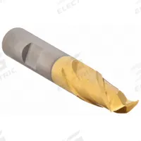 CLEVELAND Square End Mill: Cobalt, TiN Coated, 2 Flute, 1/2" Mill Dia, 1" LOC, 3-1/4" OAL (MPN C32521)