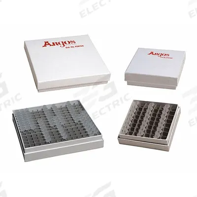 ARGOS TECHNOLOGIES Freezer Box: 3 in Overall Lg, 3 in Overall Wd, Cardboard - Cold Storage Boxes
