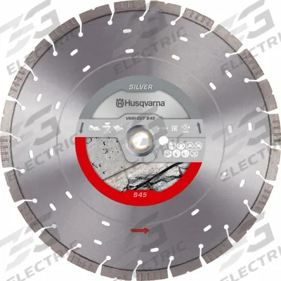 HUSQVARNA Diamond Saw Blade: Block/Concrete/Pavers/Reinforced Concrete, 14 in Blade Dia. - Concrete & Asphalt-Cutting Blades