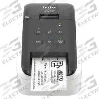 BROTHER Desktop Printer: 2.3 in Max. Print Wd, 1.84 in/sec, Cutter Dispensing, Wired/Wireless (wifi) (MPN QL-810W). Key specifications — Printer Series: Brother QL; Dispensing Style: Cutter; Print Speed: 1.84 in/sec; Wire Communication: Wired; Brand: BROTHER.