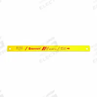 STARRETT Power Hacksaw Blade: Power Hacksaw Blade, 14 in Blade Lg, For 10 in Max. Dia, Bi-Metal (MPN BS1410-5). Key specifications — attr1097706: High Speed Steel; attr1097709: STARRETT.