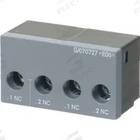 SIEMENS Auxiliary Switch: 2NC, Front Mount, Front-Mounted, 3RA6912-1A. Key specifications — Brand: SIEMENS; Compatible with Series: SIRIUS 3RA6 Compact Starters.