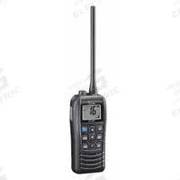 ICOM Handheld Two Way Radios: VHF, Analog, 6 W, 73 Channels, Numeric, IP57, Black, M37, 12 hr (MPN M37 31 USA). Key specifications — Radio Application: Marine; Product Type: Handheld Two Way Radios; Features: Dualwatch/Tri-Watch Functions; Bluetooth: No; IP Rating: IP57; Manufacturer Part Number: M37 31 USA; Brand: ICOM; Standards: MIL-STD-810 C, D, E, F, G.