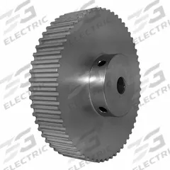 DAYTON Timing Pulley: Modified Curvilinear, Fixed, For GT Timing Belt Section, For 15 mm Belt Wd (MPN 60-5P15M6A12). Key specifications — attr1328801: DAYTON; attr1328807: Clear Anodized; attr1328808: Powerhouse®.