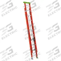 LOUISVILLE LADDER Extension Ladder: 28 ft Ladder Size, Fiberglass, 300 lb Load Capacity, 59 lb Wt (MPN L-3022-28PT). Key specifications — Color: Orange; Brand: LOUISVILLE LADDER; Included Features: Rope and Pulley; Removable Fly: Fixed.
