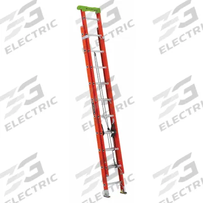 LOUISVILLE LADDER Extension Ladder: 28 ft Ladder Size, Fiberglass, 300 lb Load Capacity - Non-Conductive Fiberglass Extension Ladders