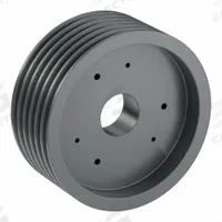 APPROVED VENDOR V-Belt Pulley: B110, 6 Groove, 11.35 in OD, Bushed Bore, SF, Quick Detachable (MPN 6B110SF). Key specifications — Pulley Industry Number: B110; Pitch Diameter: 10.6 in (4L, A); For Belt Section (broad, with similar types): 4L, A, or AX.