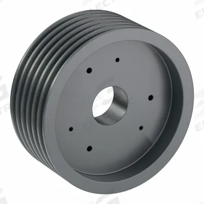 APPROVED VENDOR V-Belt Pulley: B110, 6 Groove, 11.35 in OD, Bushed Bore - Bushed-Bore Cast-Iron V-Belt Pulleys