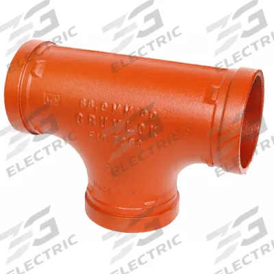 GRUVLOK Metal Pipe Tee: Tee, 10 in x 10 in x 10 in, Ductile Iron, EPDM Seal - Grooved Pipe Fittings