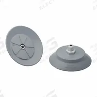 SCHMALZ Vacuum Pad Assembly: 1/4 in NPT, 77.2 mm Pad Dia, NBR, 55 A, Gray, 22.5 mm Pad Ht (MPN 10.01.01.15146). Key specifications — attr1019168: 55 A; attr1019165: 10.01.01.15146; attr1019167: SCHMALZ; attr1019180: Gray.