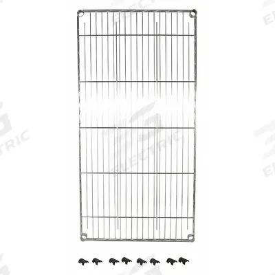 APPROVED VENDOR Shelving: For 3TPA2/3TPA5, For 3TPA2/3TPA5, 175 lb Cap, Chrome, Gray - Shelves for Utility Carts with Wire Shelves