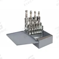 CLEVELAND Screw Machine Drill Bit Set: 15 Pc, 1/16" to 1/2" by 32nds, 135° Split Point, HSS (MPN C70370). Key specifications — attr1238841: Metal Index; attr1238820: NAS 907 Type C.
