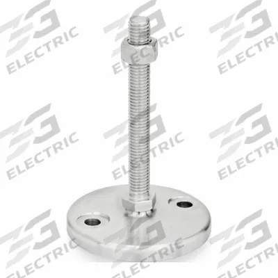 JW WINCO Male-End Leveling Mount: Swiveling Stud, 1/2"-13 Thread Size, 3.15 in - Swivel Male Leveling Mounts