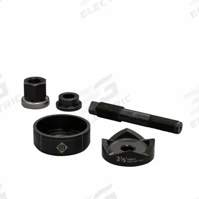 GREENLEE Knockout Punch Set: 10 ga Sheet Metal Capacity (Steel), 4 1/64 in Nominal Size - Greenlee Knockout Punches & Dies
