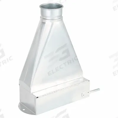 NORDFAB Duct Floor Sweep: Steel, For 5 in Duct Dia, 18 in Overall Lg, 20 ga Material Thick - Floor Sweeps