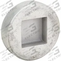 Blank Plugs - Haz Loc: Iron, Galvanized, 4 in Trade Size, NPT, Male to Male (MPN PLG-400). Key specifications — Brand: APPLETON ELECTRIC.