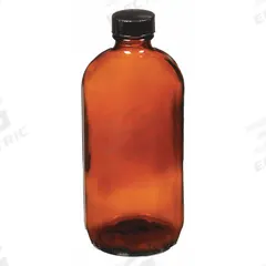 QORPAK Sampling Bottle: 480 mL, Amber, 28-400, Phenolic, 12, PolyCone, Type III (MPN GLC-01985). Key specifications — attr1370730: Amber; attr1370762: None; attr1370763: Soda Lime Glass; attr1370766: QORPAK; attr1370767: 28-400; attr1370776: No; attr1370779: Type III; attr1389381: Attached.