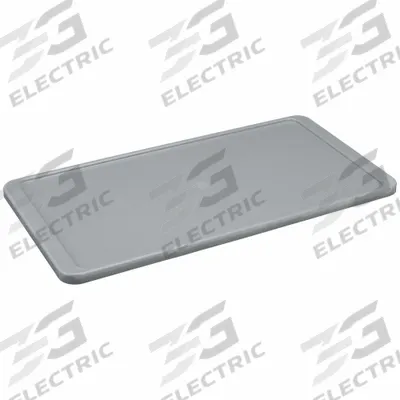 MOLDED FIBERGLASS Lid: 24 in x 12 in, Gray - Lids for Extreme-Temperature Stacking Totes