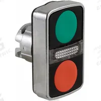 SCHNEIDER ELECTRIC Multihead Operator: Illuminated, 2 Button, Flush Profile, 22 mm Mounting Size (MPN ZB4BW7A3740). Key specifications — Brand: SCHNEIDER; Action: Momentary/Momentary; Series: XB4; Push Button Material Type: Metallic.