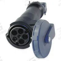 HUBBELL Pin and Sleeve Connector: Black, 347/600V AC, Three Phase, 60 A, 4 Pole, 5 Wire (MPN HBL560C5W). Key specifications — Brand: HUBBELL.