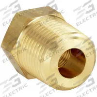 PARKER Metal Pipe Straight: Straight, Brass, 3/8 in x 1/8 in, 6,000 psi, 55/64 in Lg (MPN 3/8 X 1/8 PTR-B). Key specifications — Maximum Operating Pressure: 6,000 psi.