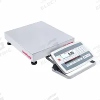 OHAUS Industrial Bench Scale: 12 in x 12 in, IP67/IP68, Front-Mounted, 25 lb Wt Capacity - Imperial (MPN D52XW12WQR5). Key specifications — attr1341383: Analog Output; attr1341384: 0.001 lb/0.5 g; attr1341400: OHAUS; attr1383935: Stainless Steel.