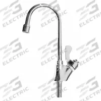 HAWS Spout: LF, Gooseneck, Std Spout, Brass, Polished Chrome, 0.5 gpm Flow Rate, Aerated, UNS (MPN 5452LF). Key specifications — Includes: Locking Pin; Cup Washer; Lock Washer; Nut Hardware; Spout Style: Standard; Body Material: Brass; Color/Finish: Polished Chrome; Brand: HAWS.