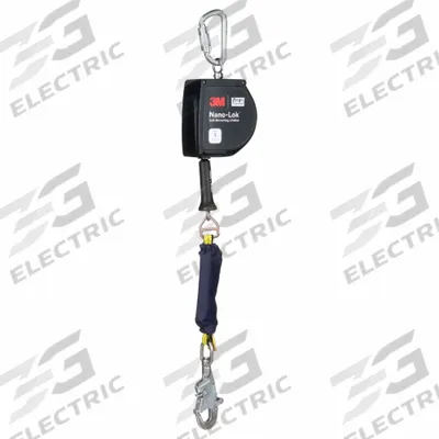DBI-SALA Self-Retracting Lifeline: Stainless Steel Carabiner Anchor - Mounted SRLs