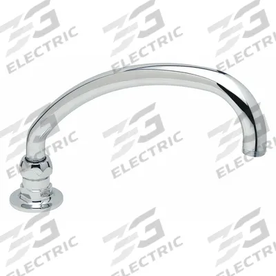 ZURN Spout: AquaSpec, Spout, Arc, Swivel Spout, Brass, Chrome - Arc Faucet Spouts