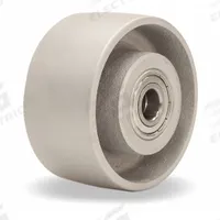 APPROVED VENDOR Caster Wheel: 4 in Wheel Dia., 2 in Wheel Wd, Iron, 800 lb Load Rating, Silver, Std (MPN W-420-HMB-1/2). Key specifications — Includes Spanner Bushing: Included; Wheel/Tread Material: Iron; Wheel/Tread Color: Silver; Brand: APPROVED VENDOR.