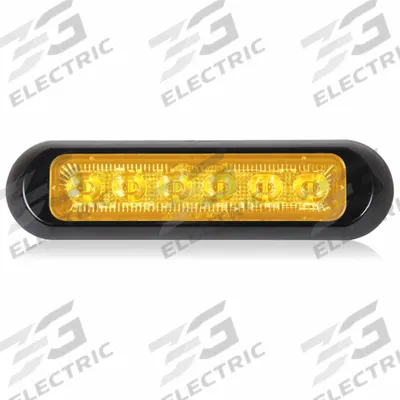 MAXXIMA Warning Light: Perimeter Flashing Warning Light, Amber, 1/2 in Overall Wd - Vehicle Perimeter Flashing Warning Lights