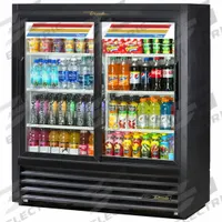 TRUE REFRIGERATION Refrigerated Merchandiser: 54 1/8 in x 47 1/8 in x 21 in, Black, Sliding, 2 Doors (MPN GDM-41SL-54-HC-LD). Key specifications — attr1277723: TRUE REFRIGERATION; attr1277683: R-290; attr1277688: Sliding; attr1277691: Yes; attr1277694: Black; attr1280729: GDM.