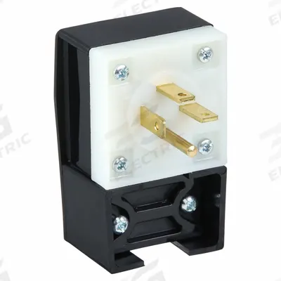 HUBBELL Straight Blade Plug: 15-20P, 250V AC, 20 A, 3 Pole, 4 Blade, Black/White (MPN HBL8421C) - Angled Plugs